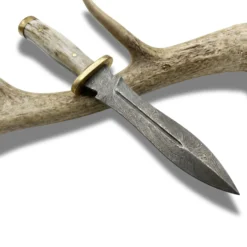 geyik boynuzu sapli damascus hancer1